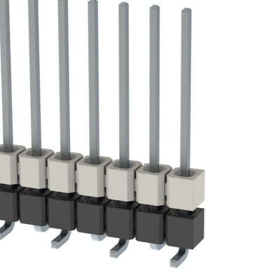 HW-12-10-TM-S-290-SM by Samtec Inc. - CONNECTOR HDR 12POS 0.1 STACK SMD TIN