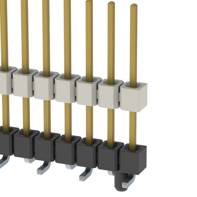 HW-10-10-F-S-455-SM-A by Samtec Inc. - CONNECTOR HDR 10POS 0.1 STACK SMD