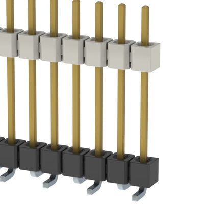HW-17-10-F-S-675-SM by Samtec Inc. - CONNECTOR HDR 17POS 0.1 STACK SMD