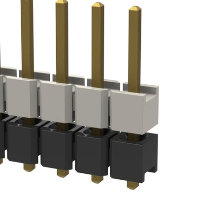 HW-08-07-G-S-250-090 by Samtec Inc. - CONNECTOR HDR 8POS 0.1 STACK T/H