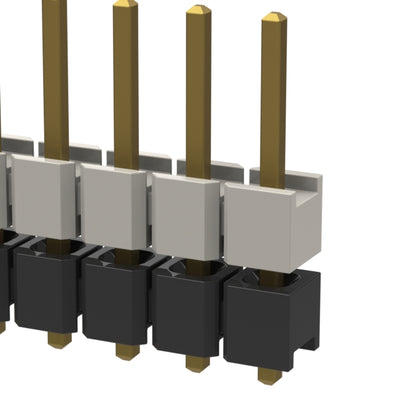 HW-07-07-G-S-216-055 by Samtec Inc. - CONNECTOR HDR 7POS 0.1 STACK T/H