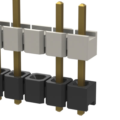 HW-20-08-G-S-310-065-003 by Samtec Inc. - CONNECTOR HDR 20POS 0.1 STACK T/H