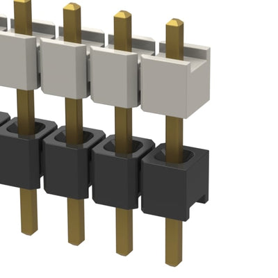 HW-08-08-G-S-300-100 by Samtec Inc. - CONNECTOR HDR 8POS 0.1 STACK T/H