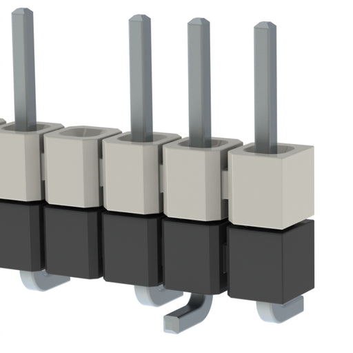 HW-09-16-T-S-250-SM-004 by Samtec Inc. - CONNECTOR HDR 9POS 0.1 STACK SMD TIN