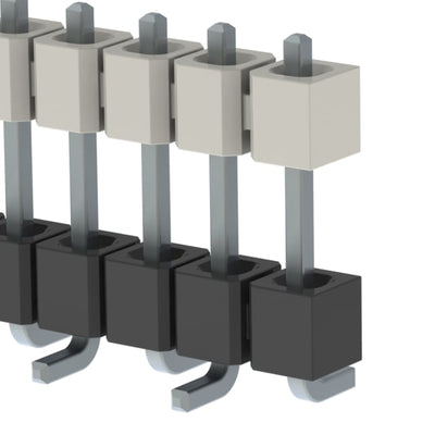 HW-09-08-T-S-400-SM by Samtec Inc. - CONNECTOR HDR 9POS 0.1 STACK SMD TIN