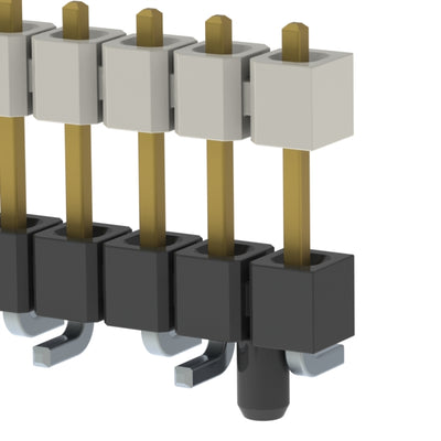 HW-07-08-F-S-410-SM-A by Samtec Inc. - CONNECTOR HDR 7POS 0.1 STACK SMD GOLD
