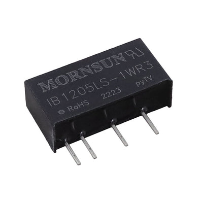 IB1205LS-1WR3 by Mornsun America, LLC - DC-DC ISOLATED 1 W 11.4~12.6V