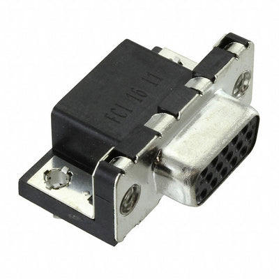 ICD15S13E4GX00LF by Amphenol ICC (FCI) - CONNECTOR D-SUB HD RCPT 15P R/A SLDR