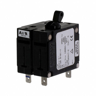 IEG11-1-62-20.0-01-V by Sensata-Airpax - CIR BRKR MAG-HYDR LEVER 20A