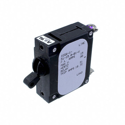 IEG6-1-51-15.0-01-V by Sensata-Airpax - CIR BRKR MAG-HYDR LEVER 15A