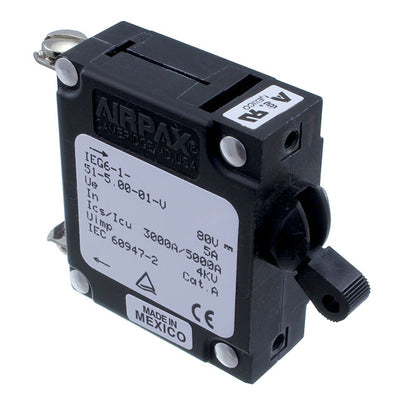 IEG6-1-51-5.00-01-V by Sensata-Airpax - CIR BRKR MAG-HYDR LEVER 5A