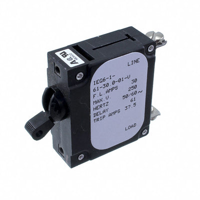 IEG6-1-61-30.0-01-V by Sensata-Airpax - CIR BRKR MAG-HYDR LEVER 30A