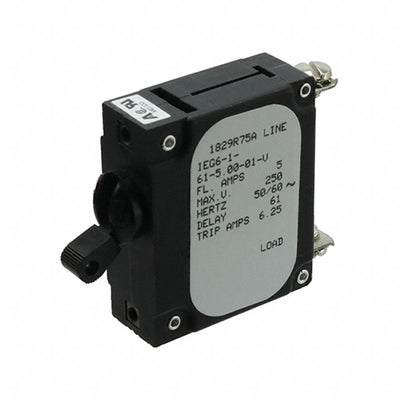 IEG6-1-61-5.00-01-V by Sensata-Airpax - CIR BRKR MAG-HYDR LEVER 5A