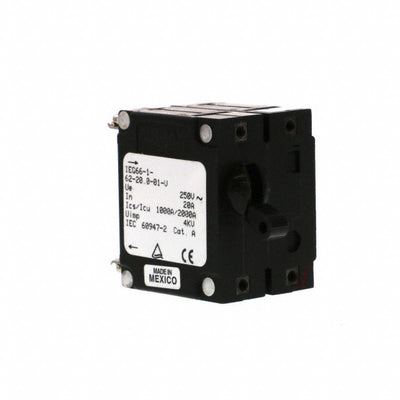IEG66-1-62-20.0-01-V by Sensata-Airpax - CIR BRKR MAG-HYDR LEVER 20A