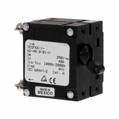 IEGF66-1-62-40.0-01-V by Sensata-Airpax - CIR BRKR MAG-HYDR LEVER 40A
