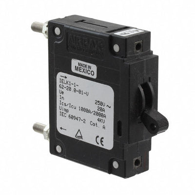 IELK1-1-62-20.0-01-V by Sensata-Airpax - CIR BRKR MAG-HYDR LEVER 20A