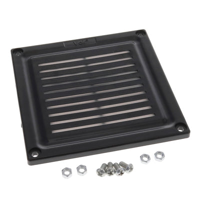 IPV-65100-B by Bud Industries - FLAT IP65 WINDOW 100MM VENT BLK