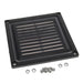 IPV-65100-B by Bud Industries - FLAT IP65 WINDOW 100MM VENT BLK