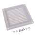 IPV-65100-W by Bud Industries - FLAT IP65 WINDOW 100MM VENT WHT