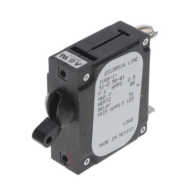 IUG6-1-51-2.50-01 by Sensata-Airpax - CIR BRKR MAG-HYDR LEVER 2.5A