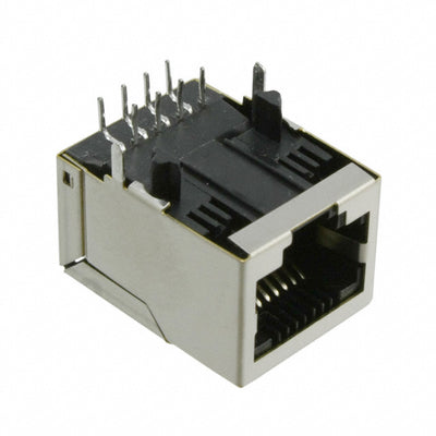 J00-0014NL by Pulse Electronics - CONNECTOR JACK 1PORT 100 BASE-TX PCB