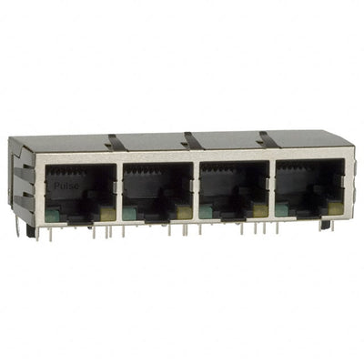 J8064D648ANL by Pulse Electronics - CONNECTOR JACK 4PORT 100 BASE-TX PCB