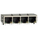 J8064D648ANL by Pulse Electronics - CONNECTOR JACK 4PORT 100 BASE-TX PCB