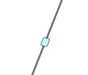 JANTXIN5622 Thin metal rod with a small green square on a white background