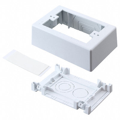 JBX3510WH-A by Panduit Corp - OUTLET 1 GANG ADH WHT 2PC SMT