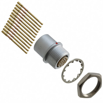 JBXED2G12FCSDSR by Souriau-Sunbank by Eaton - CONNECTOR RECPT FMALE 12POS GOLD CRIMP
