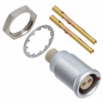 JBXER0G02FCSDSR by Souriau-Sunbank by Eaton - CONNECTOR RECPT FMALE 2POS GOLD CRIMP
