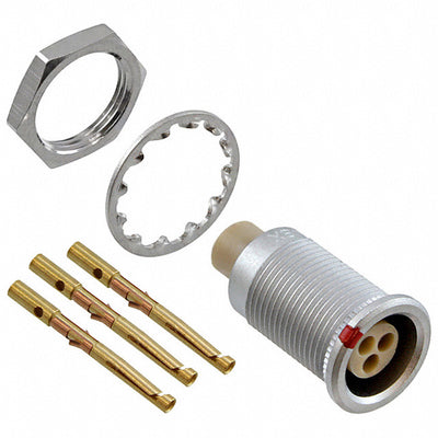 JBXER0G03FCSDSR by Souriau-Sunbank by Eaton - CONNECTOR RECPT FMALE 3POS GOLD CRIMP