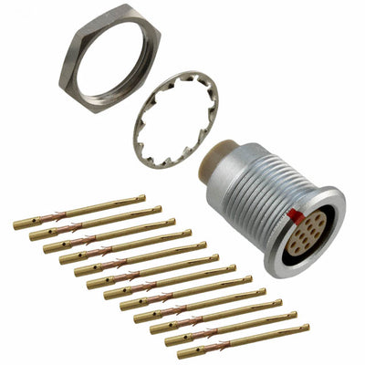 JBXER2G12FCSDSR by Souriau-Sunbank by Eaton - CONNECTOR RECPT FMALE 12POS GOLD CRIMP