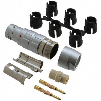 JBXFD1G02MCSDSR by Souriau-Sunbank by Eaton - CONNECTOR PLUG MALE 2POS GOLD CRIMP