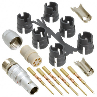 JBXFD1G06MCSDSR by Souriau-Sunbank by Eaton - CONNECTOR PLUG MALE 6POS GOLD CRIMP