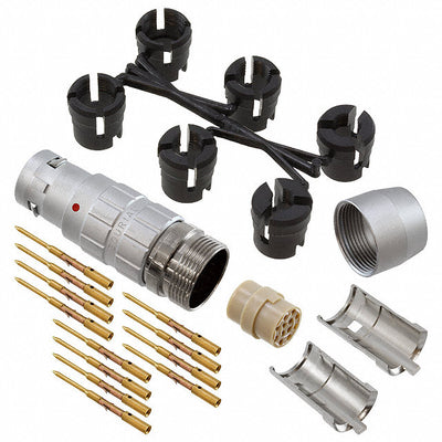 JBXFD2G12MCSDSR by Souriau-Sunbank by Eaton - CONNECTOR PLUG MALE 12POS GOLD CRIMP