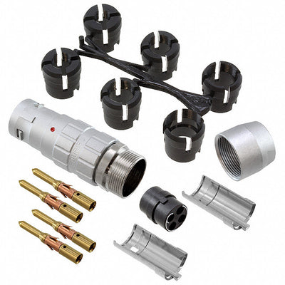 JBXFD3G04MCSDSR by Souriau-Sunbank by Eaton - CONNECTOR PLUG MALE 4POS GOLD CRIMP