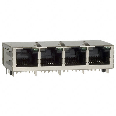 JG0-0032NL by Pulse Electronics - CONNECTOR JACK 4PORT 100 BASE-TX PCB