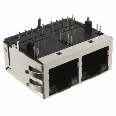 JG0-0129NL by Pulse Electronics - CONNECTOR JACK 2PORT 1000 BASE-T PCB