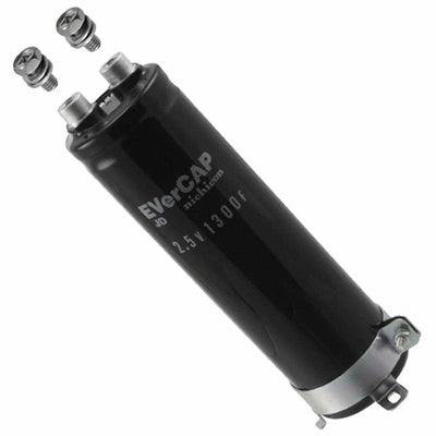 JJD0E138MSED by Nichicon - CAP 1300F 20% 2.5V CHASSIS MOUNT