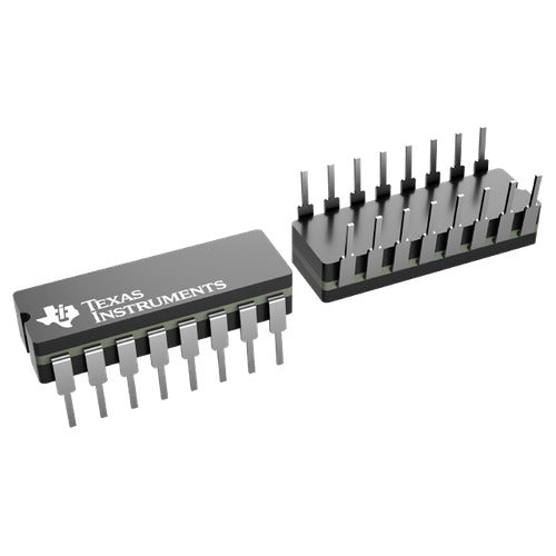 Two Texas Instruments microcontroller units on a white background