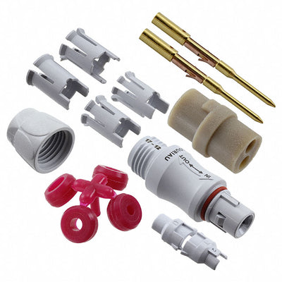 JMXFH1G02MCUDSU by Souriau-Sunbank by Eaton - CONNECTOR PLUG MALE 2POS GOLD CRIMP