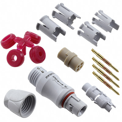 JMXFH1G04MSUDSU by Souriau-Sunbank by Eaton - CONNECTOR PLUG MALE 4P GOLD SLDR CUP