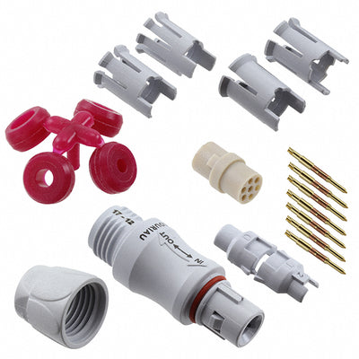 JMXFH1G07MSUDSU by Souriau-Sunbank by Eaton - CONNECTOR PLUG MALE 7P GOLD SLDR CUP