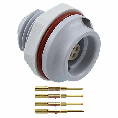 JMXHH1G04FCUDSU by Souriau-Sunbank by Eaton - CONNECTOR RECPT FMALE 4POS GOLD CRIMP