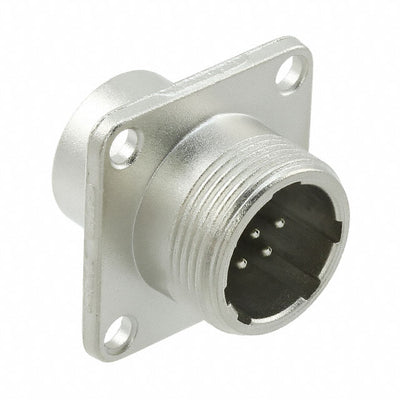 JR13RK-5P by Hirose Electric Co Ltd - CONNECTOR RECPT MALE 5P SILV SLDR CUP