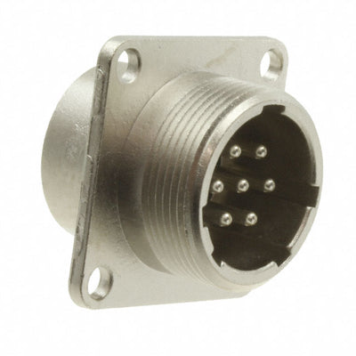 JR16RK-7P by Hirose Electric Co Ltd - CONNECTOR RECPT MALE 7P SILV SLDR CUP