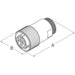 JR16WP-10SC by Hirose Electric Co Ltd - CONNECTOR PLG HSG FMALE 10POS INLINE