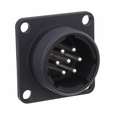 JR16WR-7P(31) by Hirose Electric Co Ltd - CONNECTOR RECPT MALE 7P SILV SLDR CUP
