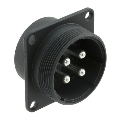 JR25WRH-4P by Hirose Electric Co Ltd - CONNECTOR RECPT MALE 4P SILV SLDR CUP